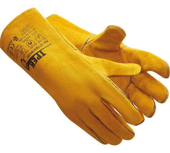 Изображение товара Спилковые перчатки сварщика Ампаро Трек, швы Kevlar, 35 см, р. 10 6710 (419508)-10