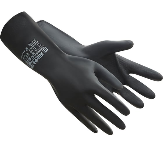 Изображение товара Химостойкие перчатки Ампаро Альфа 100, двухслойный латекс, р.M 6810 (476566)-M