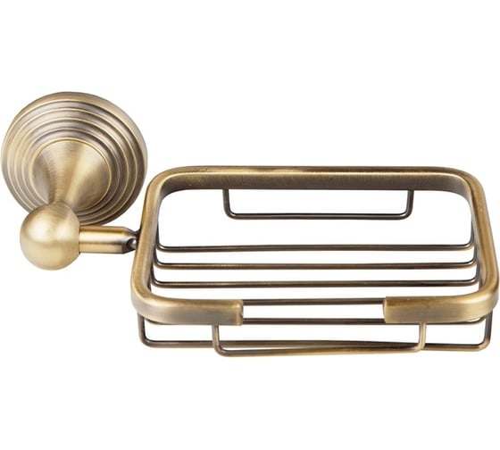 Изображение товара Мыльница Zenfort  металлическая с держателем коллекция "бронза", бронза, 106505