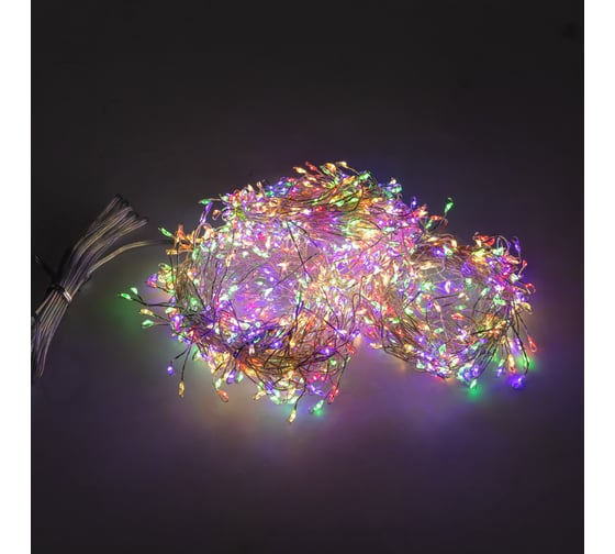 Изображение товара Гирлянда Neon-Night роса фейерверк с трансформатором 20 м, 1000 led, цвет свечения мультиколор 303-249
