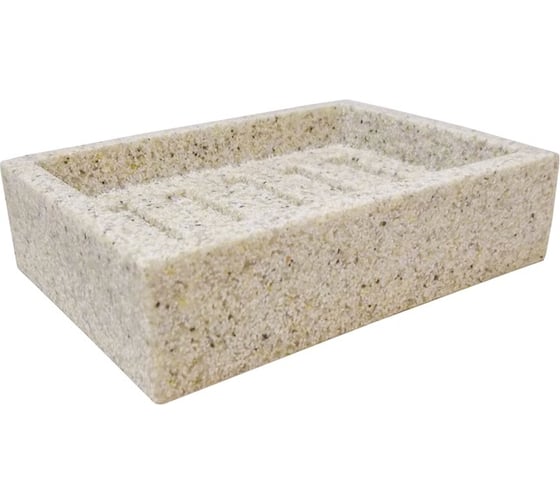 Изображение товара Мыльница Zenfort  коллекция "светлый камень", полирезина, 106478