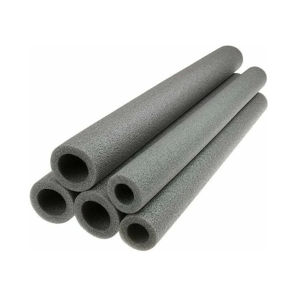 Изображение товара Теплоизоляция для труб Парников 25 мм толщина 9 мм 2 м серый вспененный полиэтилен