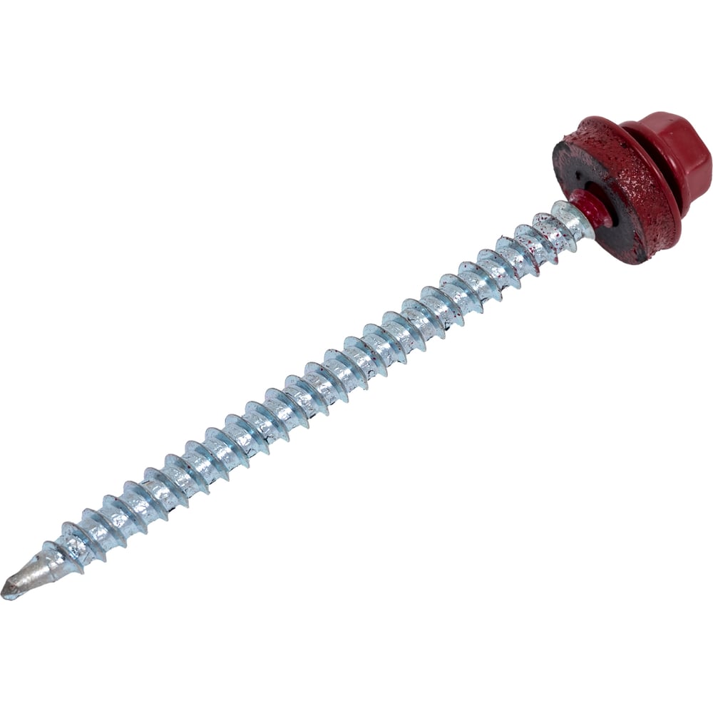 Изображение товара Саморезы Зубр для кровельных материалов оцинкованные 4,8x70 мм, RAL 3003, 160 шт