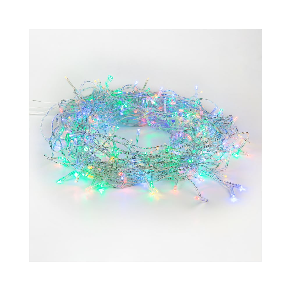 Изображение товара Гирлянда Neon-Night светодиодный дождь 3x2 м, свечение с динамикой, прозрачный провод, 230 в, диоды мультиколор 235-098