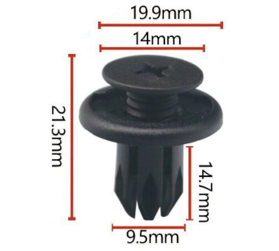 Изображение товара Клипса крепежная 10 шт для а/м GM, Chevrolet, Daewoo 91503SP0003 Nord-Yada 909244