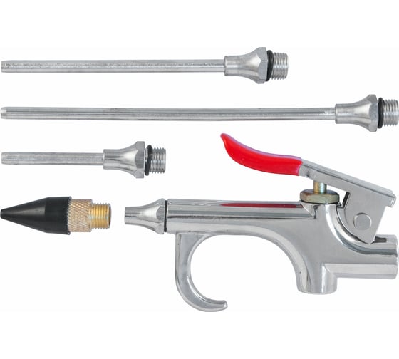 Изображение товара Продувочный пистолет с насадками в наборе Thorvik ABGK5 5 предметов 52645