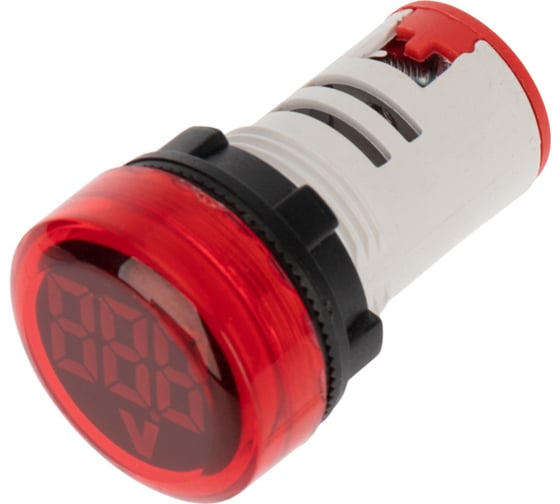 Изображение товара Индикатор значения напряжения REXANT красный vd22 70-500 в (10 шт в упак) 36-5000