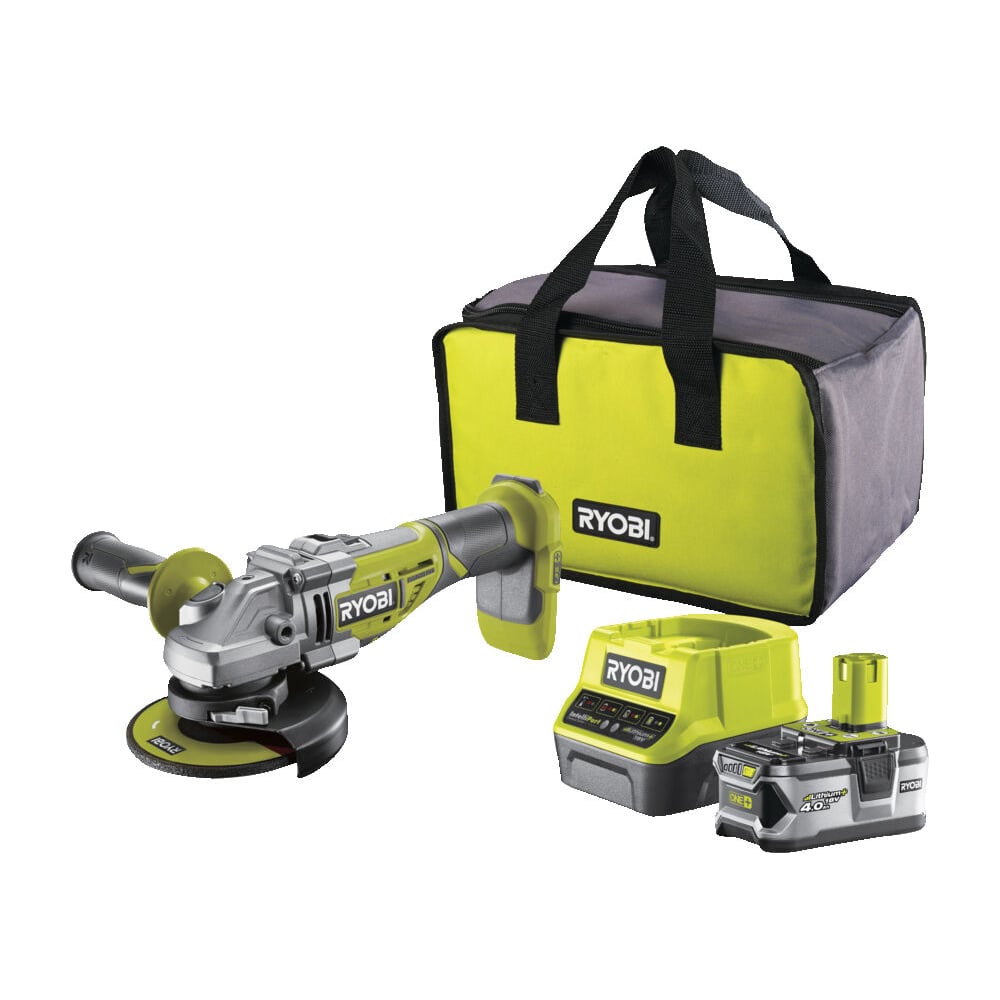Изображение товара Бесщеточная углошлифмашина Ryobi ONE+ R18AG7-140S 125 мм аккумуляторная
