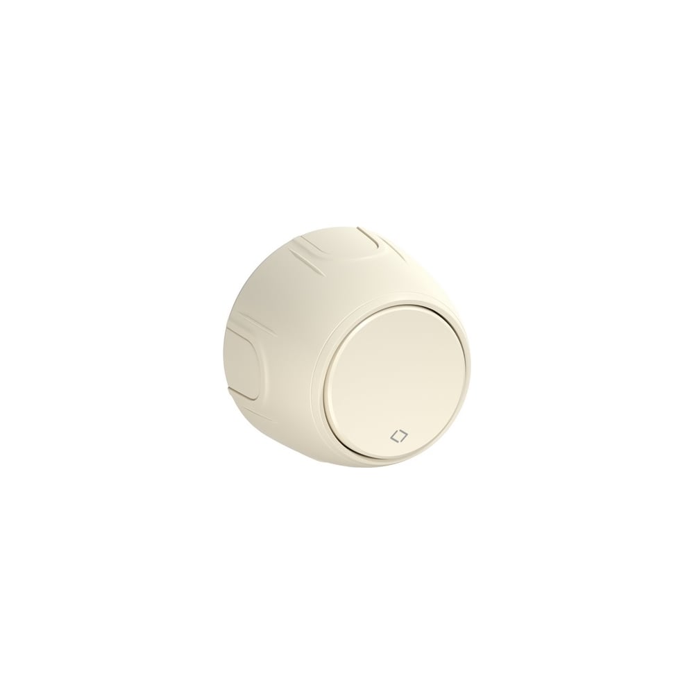 Изображение товара Перекрестный одноклавишный накладной (наружный) выключатель OneKeyElectro Rotondo цвет бежевый 7700962 Изображение товара Перекрестный одноклавишный накладной (наружный) выключатель OneKeyElectro Rotondo цвет бежевый 7700962