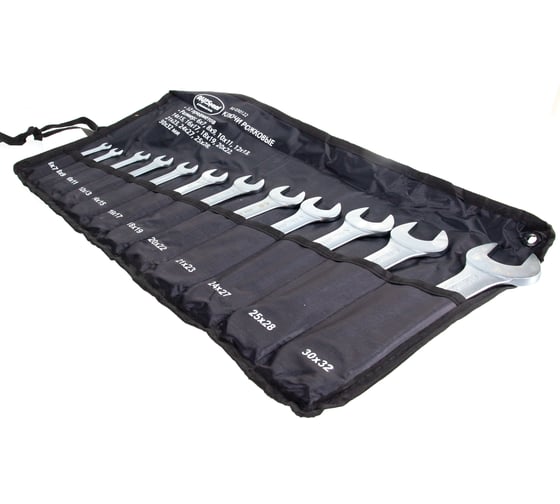 Изображение товара Набор рожковых ключей 6-32 мм 12 предметов в сумке AV Steel AV-030122