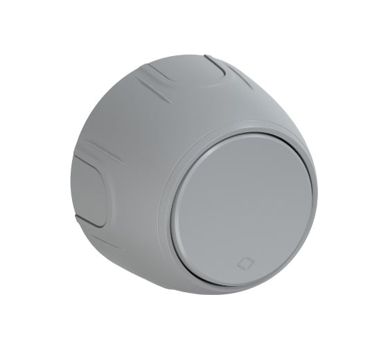 Изображение товара Перекрестный одноклавишный накладной (наружный) выключатель OneKeyElectro Rotondo, цвет серый 7700964
