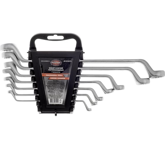 Изображение товара Набор гнутонакидных ключей 6-22мм 7 предметов AV Steel AV-032070
