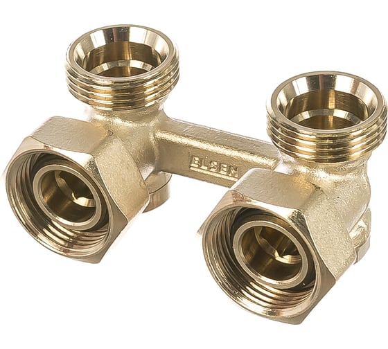 Изображение товара Угловой H-образный вентиль ELSEN 3/4", 3/4", Н ЕК-НГ ЕК EVR05.3412