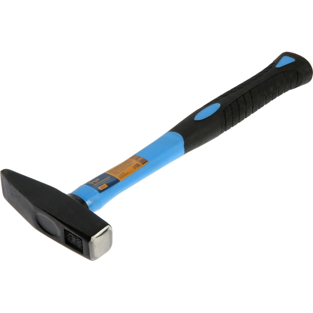 Изображение товара Молоток слесарный ТУНДРА с квадратным боеком 500 г фибергласовая рукоятка