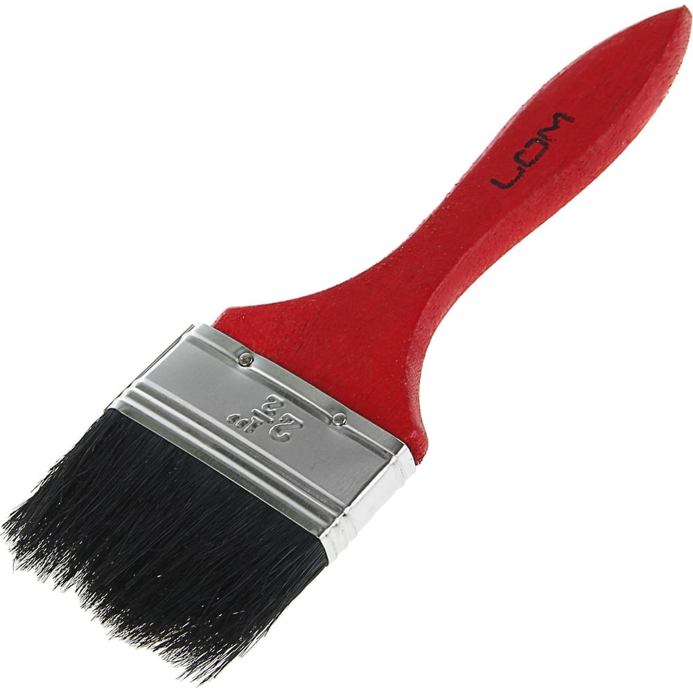 Изображение товара Кисть плоская ЛОМ смешанная щетина 63 мм деревянная рукоятка