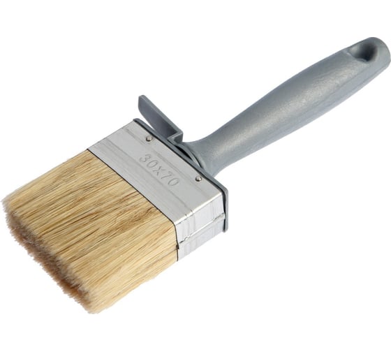 Изображение товара Кисть-макловица ТУНДРА натуральная щетина, пластиковая рукоятка, 30x70 мм 881578