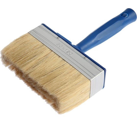 Изображение товара Кисть-макловица ТУНДРА смешанная щетина, пластиковая рукоятка, 50x150 мм 881577