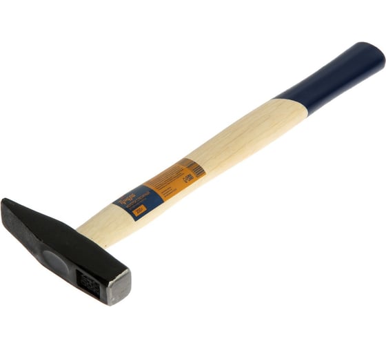 Изображение товара Молоток ТУНДРА слесарный, квадратный боек, деревянная рукоятка, 200 г 881977