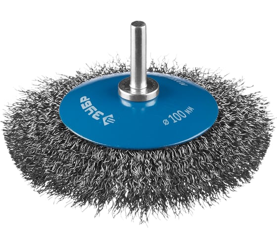 Изображение товара Щетка коническая (100 мм; 0.3 мм витая стальная проволока) для дрели ЗУБР 35230-100_z02