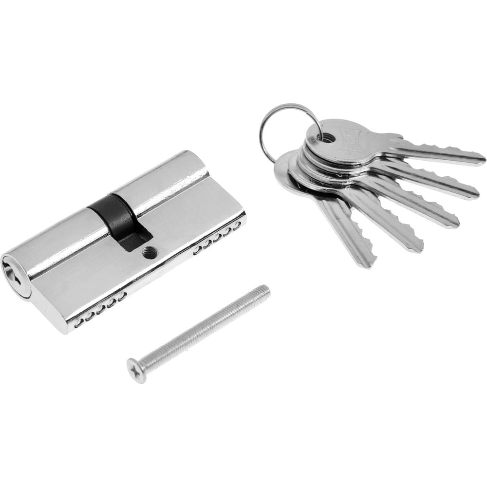 Изображение товара Цилиндровый механизм ТУНДРА 70 мм с английским ключом и 5 ключами