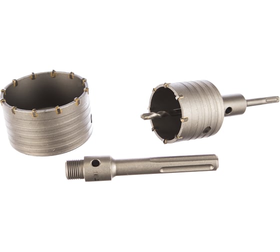 Изображение товара Набор коронок по бетону с оснасткой в кейсе Профессионал (68, 100 мм) ЗУБР 29185-H2-2