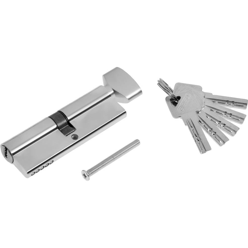 Изображение товара Цилиндровый механизм ТУНДРА 90 мм с вертушкой и 5 ключами