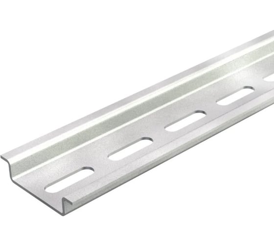 Изображение товара DIN- рейка OBO Bettermann перфорированная оцинкованная 35x7,5x2000 мм, толщина стали 1 мм 1115804