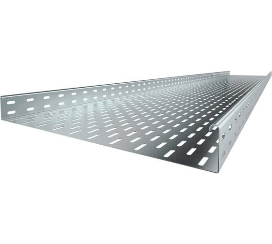 Изображение товара Листовой кабельный лоток OBO Bettermann LKS 650 FS RU, 60х500х3000 мм, S=0,9 мм, перфорированный, сталь, конвейерный цинк 6048922