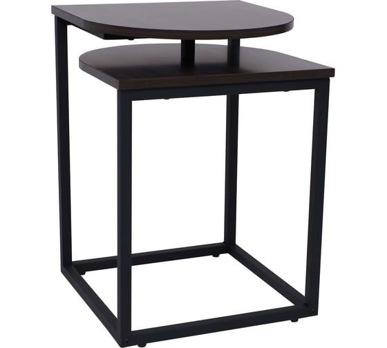 Изображение товара Журнальный стол AKS Home CHIP, дуб итальянский/черный, 400х400х550 92420