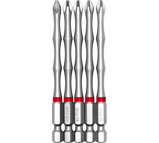 Изображение товара Бита (5 шт; PH2; 90 мм) Inforce 11-01-294