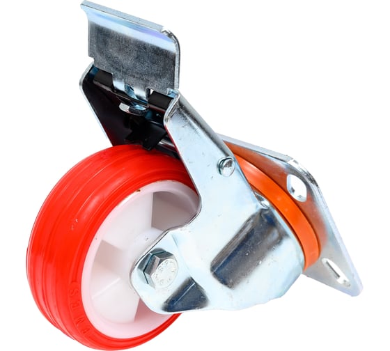 Изображение товара Колесо с поворотной платформой и тормозом EMES EM01ZKP80X30F