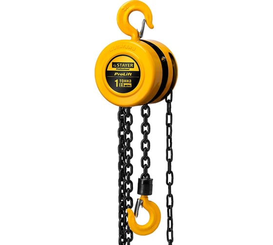Изображение товара Цепная шестеренная таль STAYER PROLift Profi 4308-1 4308-1_z01