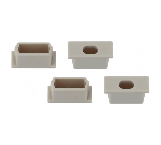 Изображение товара Набор заглушек для профиля CAB251 ЭРА 2206-3B 4 сквозные Б0039444