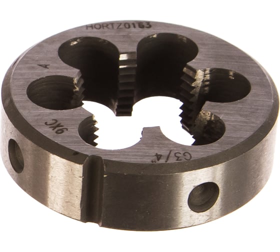 Изображение товара Трубная цилиндрическая плашка HORTZ G 3/4" 9ХС 204133