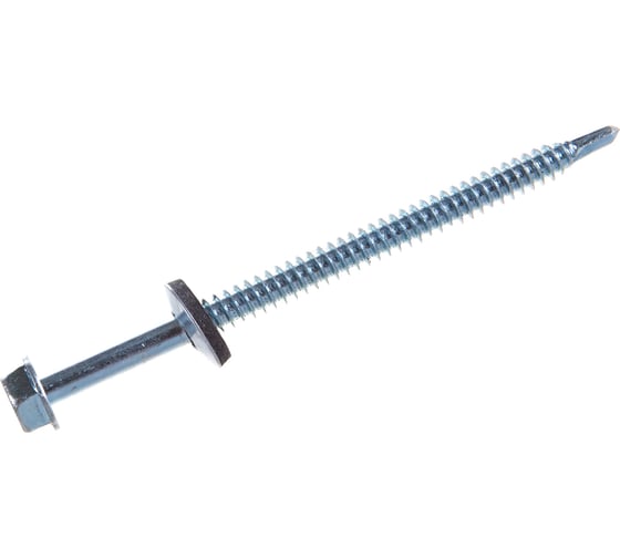 Изображение товара Саморезы Зубр для крепления кровельных материалов к металлическим конструкциям, оцинкованные, 6,3x100 мм, 500шт 4-300310-63-100