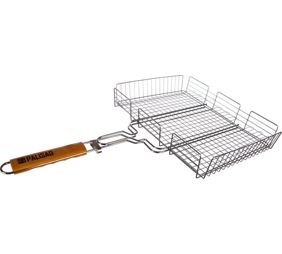 Изображение товара Решетка-гриль PALISAD Camping 315x410х65мм, объемная, хромированная 69562