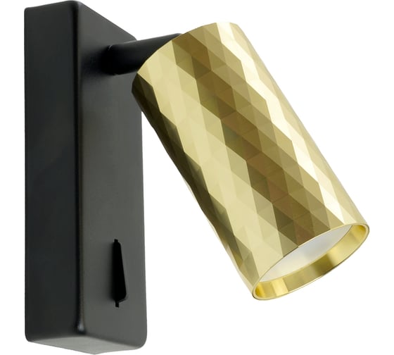 Изображение товара Настенный светильник-спот FERON prism ml1880 35w, 230v, gu10, золото и черный, 48671