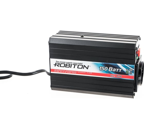 Изображение товара Инвертор 150W с USB выходом Robiton R200 11459