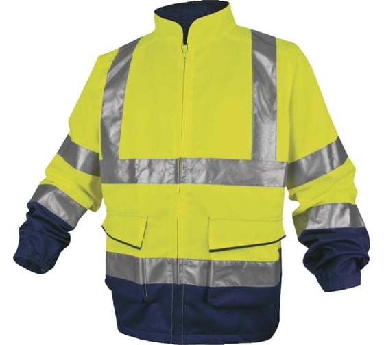 Изображение товара Куртка повышенной видимости Delta Plus PHVE2, цвет флуоресцентный желтый/синий, р. М PHVE2JMTM