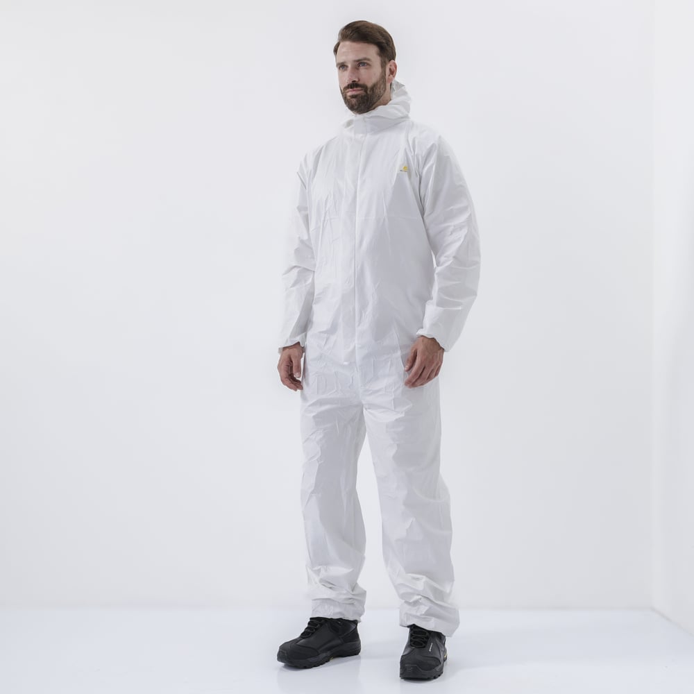Изображение товара Комбинезон с капюшоном Delta Plus DT115 белый размер L для защиты от химических веществ