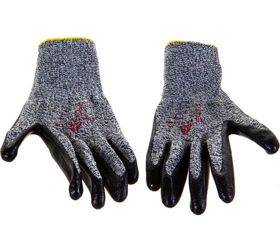 Изображение товара Перчатки Delta Plus VENICUTC03 (VENICUT43) трикотажные бесшовные с эластичной манжетой с нитриловым покрытием р. 07 VECUT43GRG307