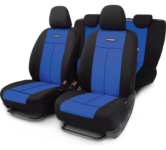 Изображение товара Автомобильные чехлы AUTOPROFI TT TT-902P BK/BL