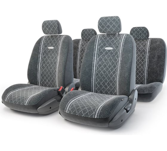 Изображение товара Авточехлы AUTOPROFI GOBELEN GOB-1105 GY/ROMB
