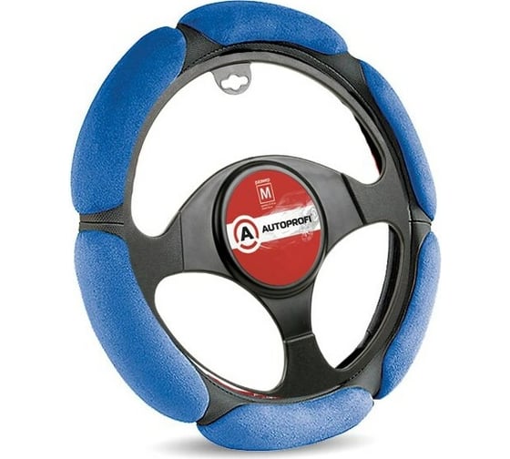 Изображение товара Оплётка руля AUTOPROFI SP-5026 BK/BL M