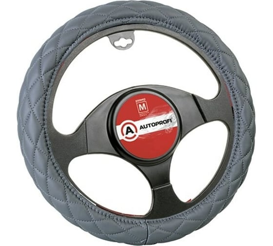Изображение товара Оплётка руля AUTOPROFI SP-9010 GY M