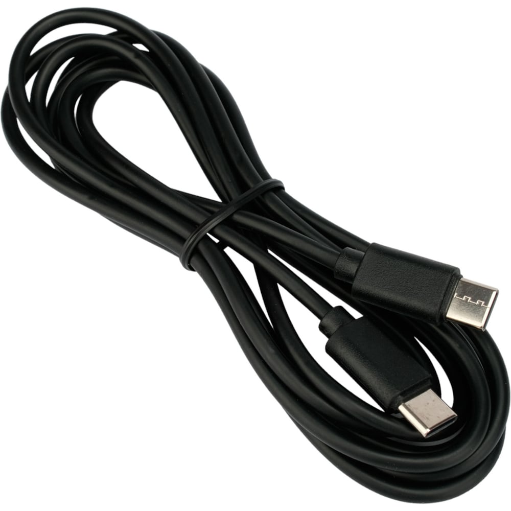 Изображение товара Кабель USB Type-C/Type-C Гаранция 60 Вт 3А 1.8м черный Гарнизон GCC-USB2-CMCM-6