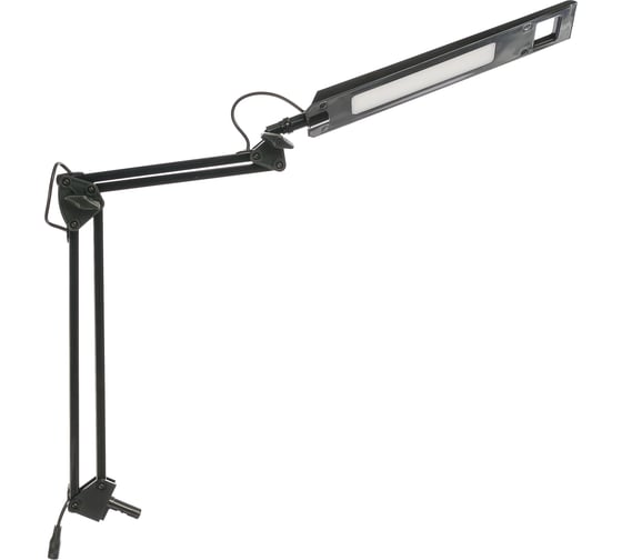 Изображение товара Настольный светильник Camelion KD-821 C02 черный LED 8Вт, 230В, 2 уровня яркости, 350Лм, струбцина 13527