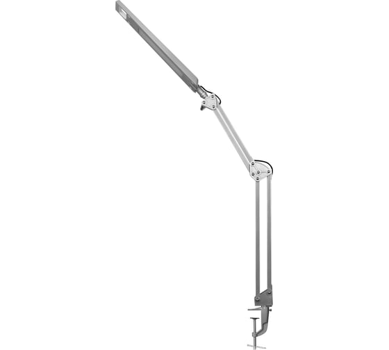 Изображение товара Настольный светильник Camelion KD-821 C03 серебро LED 8Вт, 230В, 2 уровня яркости, 350Лм, струбцина 13528