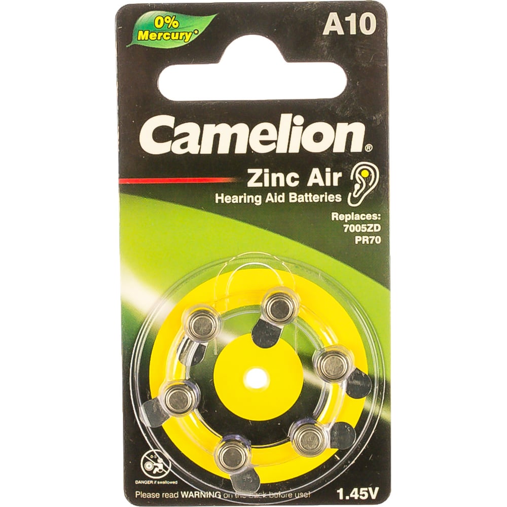 Батарейка для слуховых аппаратов Camelion батарейка для слуховых аппаратов camelion