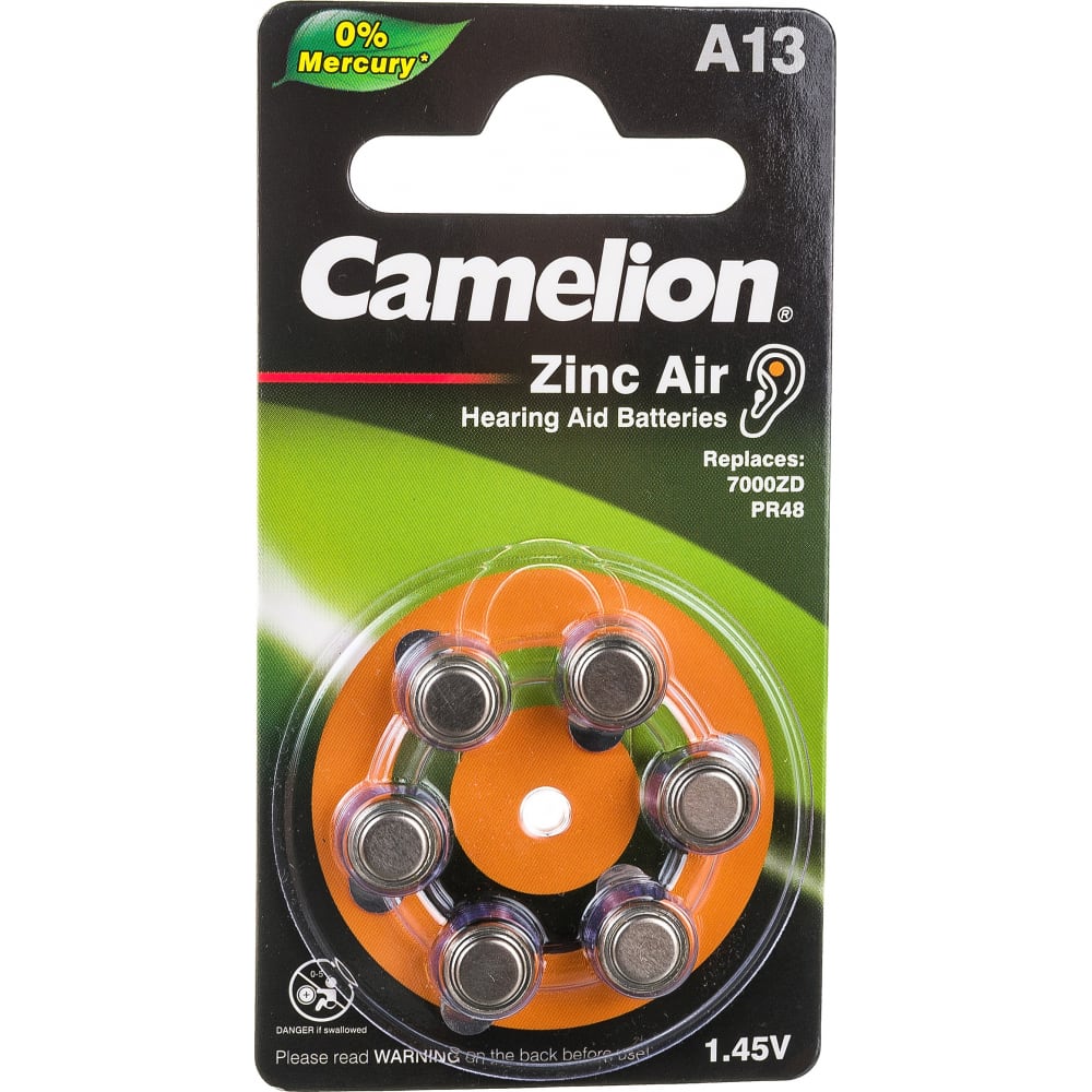 Батарейка для слуховых аппаратов Camelion батарейка для слуховых аппаратов camelion